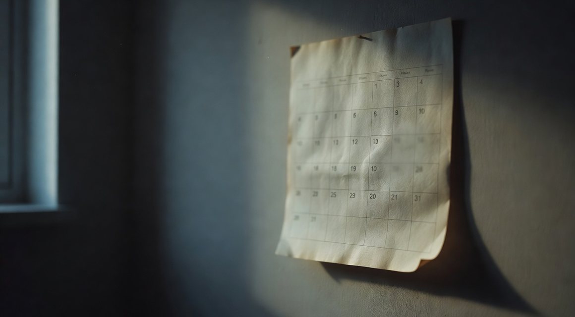 달력 한 장 이미지 — 밤의민족 한 달 공백 안내